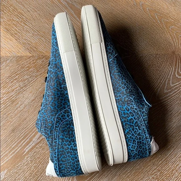 P448 Blue Leopard Suede Kenya Roy Sneakers 12.5